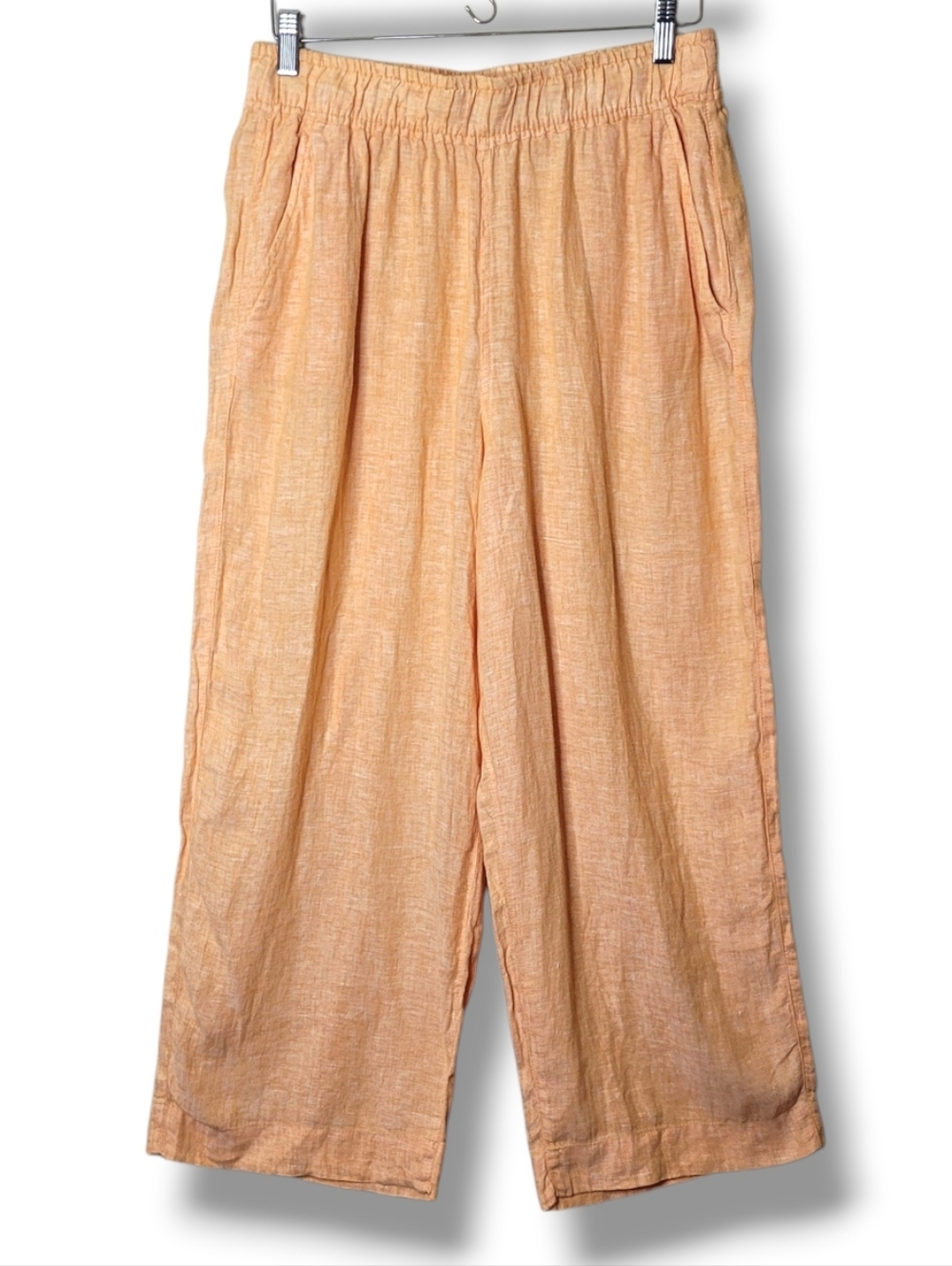 Tahari 100% Linen Wide Leg Pants Size Large